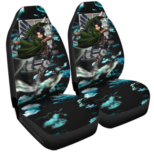 Levi Ackerman Car Seat Covers Custom Attack On Titan Anime Car Accessories - Gearcarcover - 1
