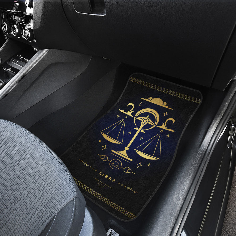 Libra Car Floor Mats Custom Zodiac Car Accessories - Gearcarcover - 4