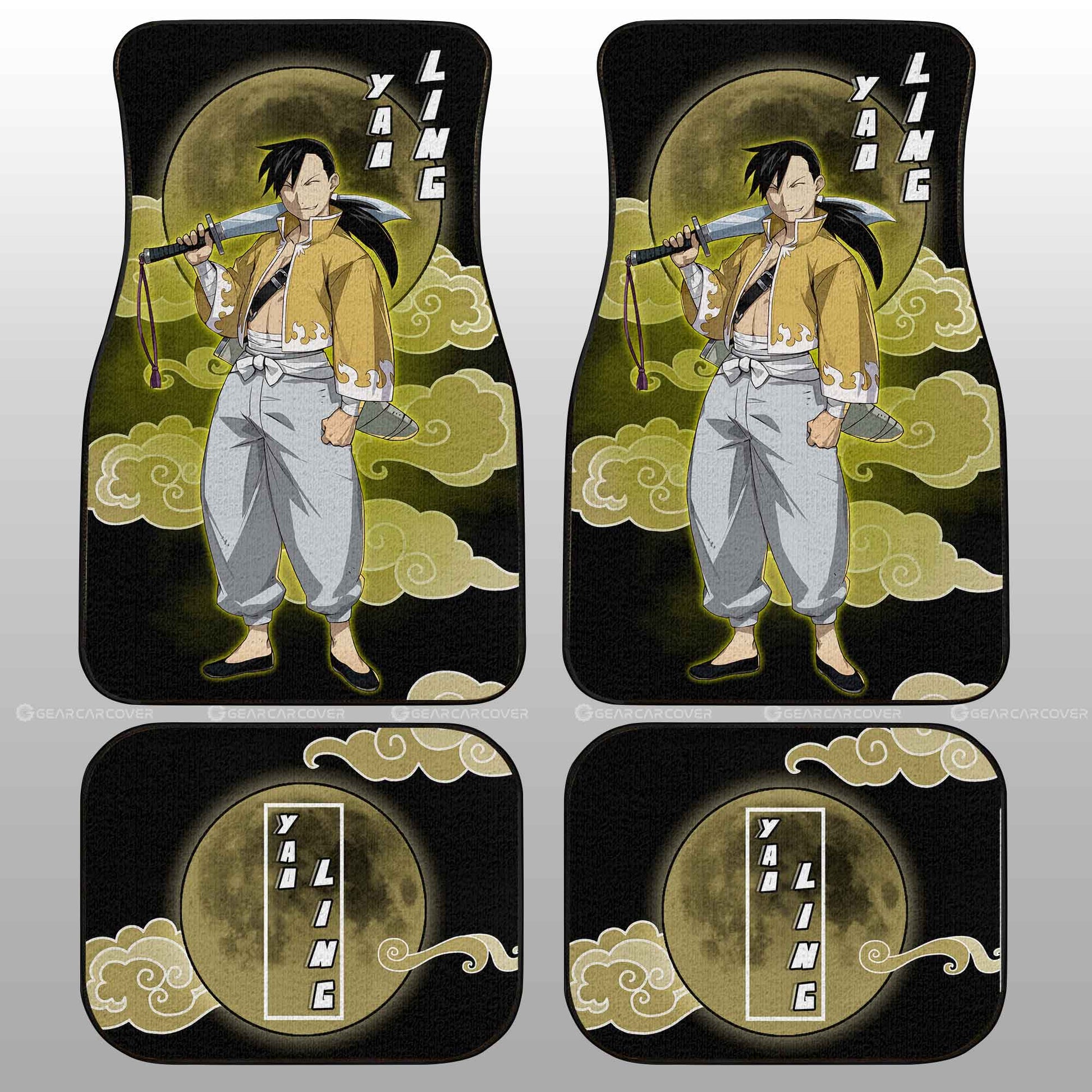 Ling Yao Car Floor Mats Custom Anime Fullmetal Alchemist Car Interior Accessories - Gearcarcover - 2