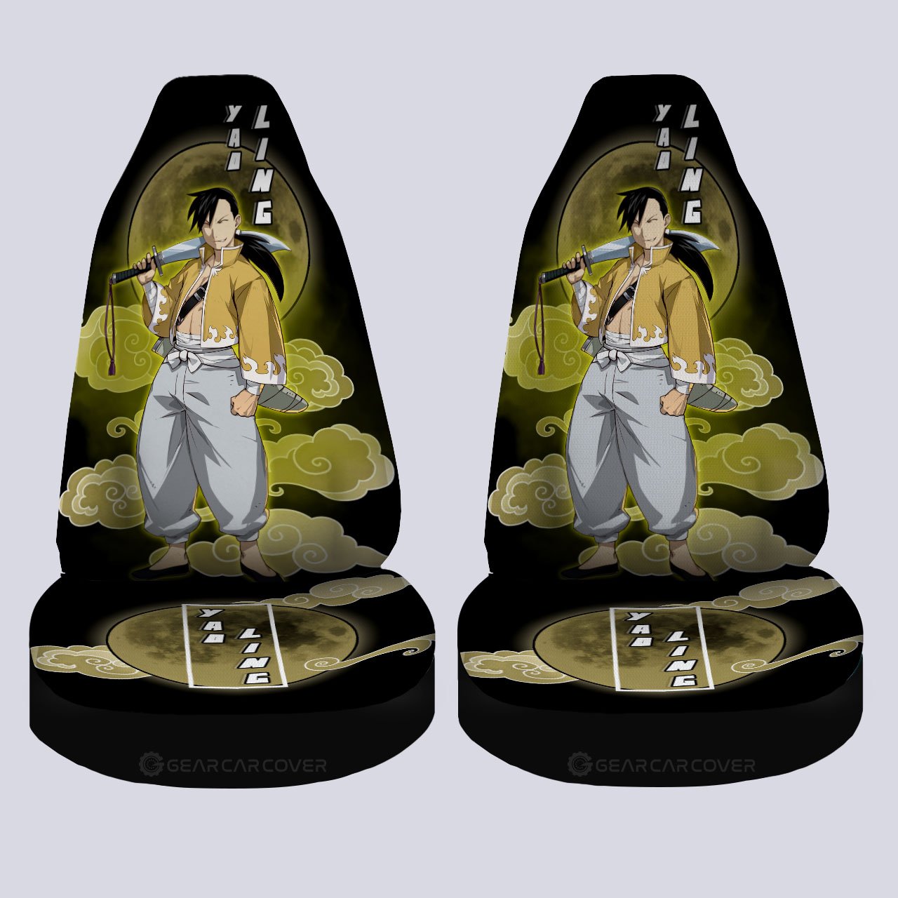 Ling Yao Car Seat Covers Custom Anime Fullmetal Alchemist Car Interior Accessories - Gearcarcover - 4