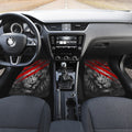 Lion Car Floor Mats Custom Red Scratches Wild Animal Car Accessories - Gearcarcover - 3