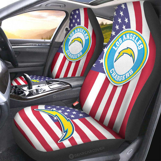 Los Angeles Chargers Car Seat Covers Custom Car Decor Accessories - Gearcarcover - 2