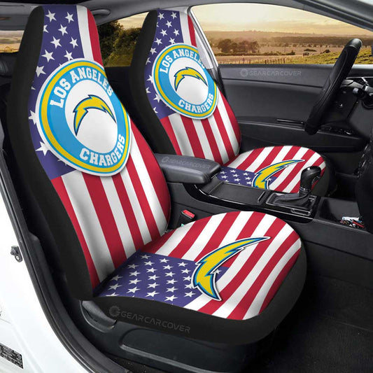 Los Angeles Chargers Car Seat Covers Custom Car Decor Accessories - Gearcarcover - 1
