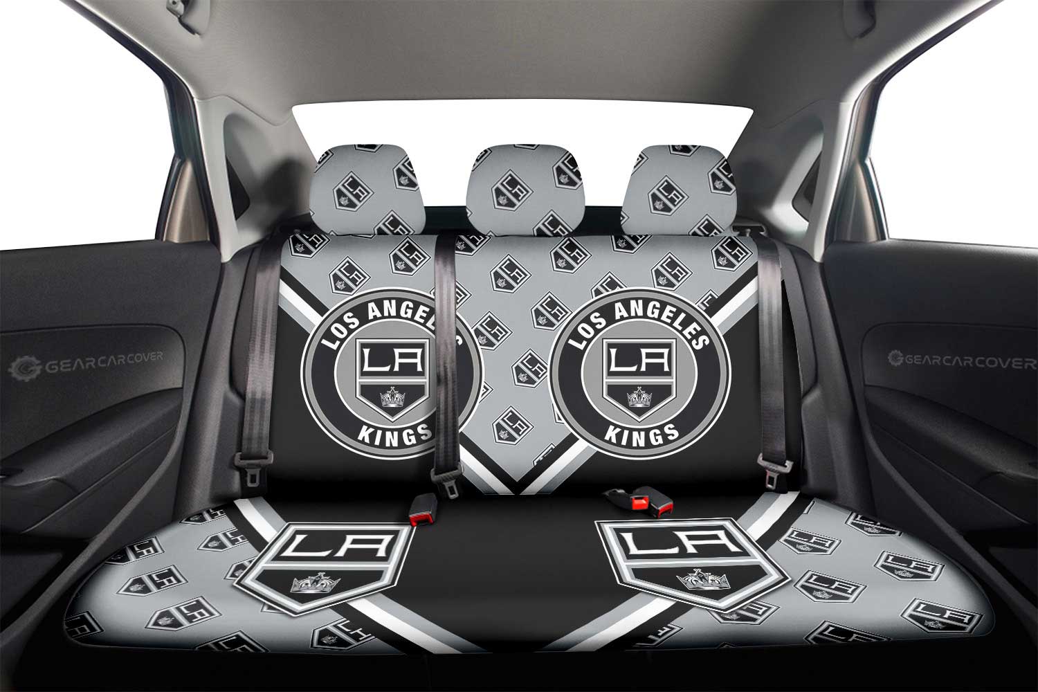 Los Angeles Kings Car Back Seat Cover Custom Car Accessories For Fans - Gearcarcover - 2