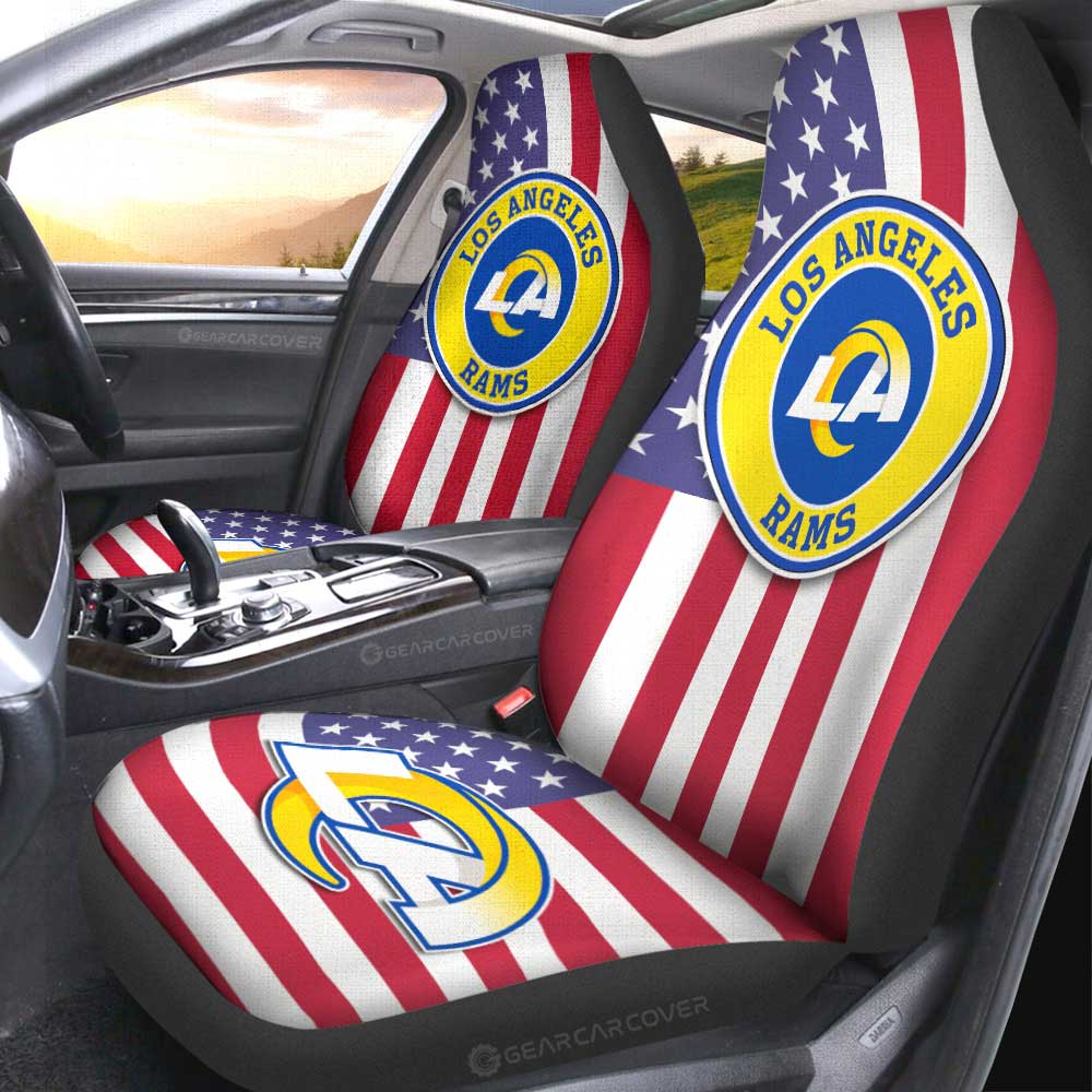 Los Angeles Rams Car Seat Covers Custom Car Decor Accessories - Gearcarcover - 2