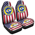 Los Angeles Rams Car Seat Covers Custom Car Decor Accessories - Gearcarcover - 3