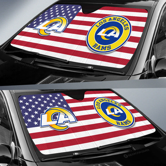 Los Angeles Rams Car Sunshade Custom Car Decor Accessories - Gearcarcover - 2