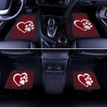Love Dog Paw Car Floor Mats Custom Dog Lover Car Accessories - Gearcarcover - 2