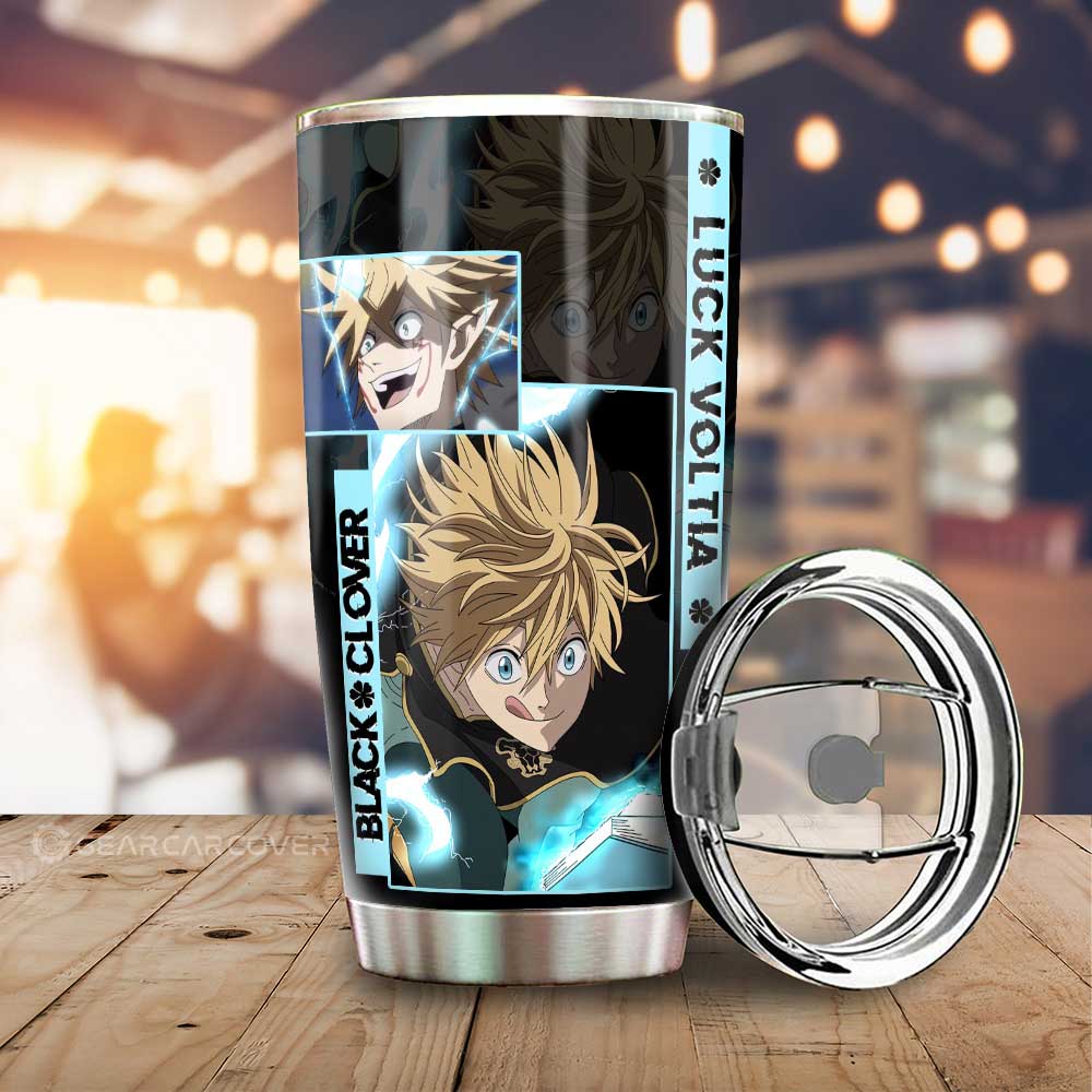 Luck Voltia Tumbler Cup Custom Black Clover Anime - Gearcarcover - 1