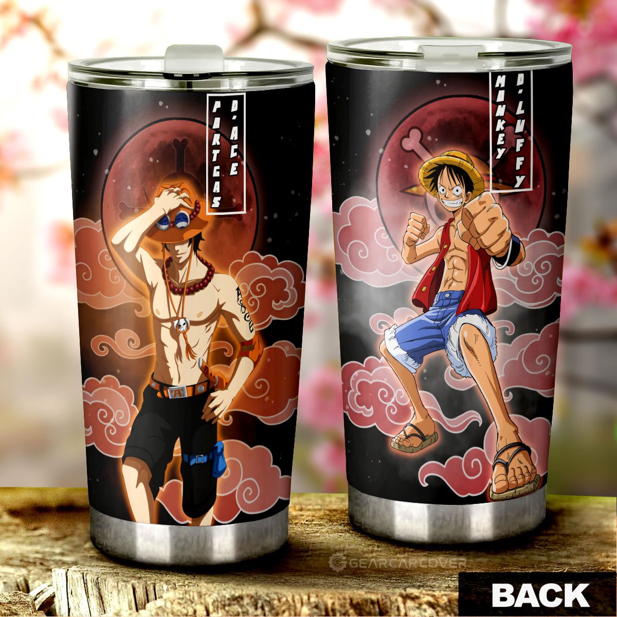 Luffy And Ace Custom One Piece Anime Tumbler Cup $159.00 $38.99