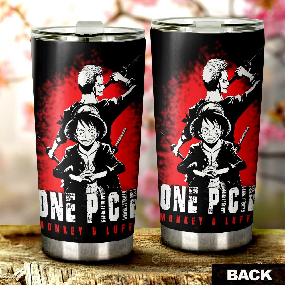 Luffy x Zoro Tumbler Cup Custom One Piece Anime Car Interior Accessories - Gearcarcover - 3