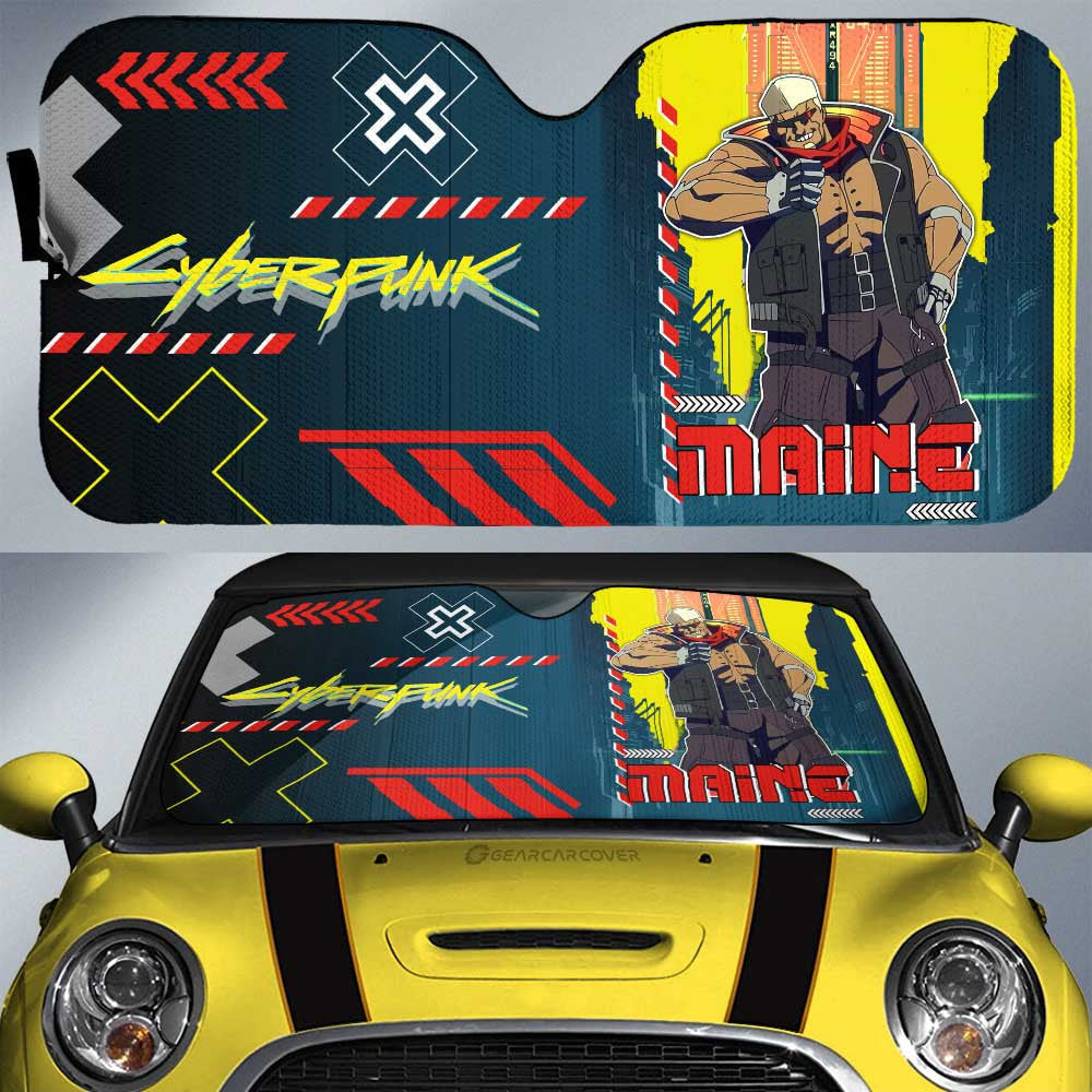 Maine Car Sunshade Custom Cyberpunk Anime - Gearcarcover - 1