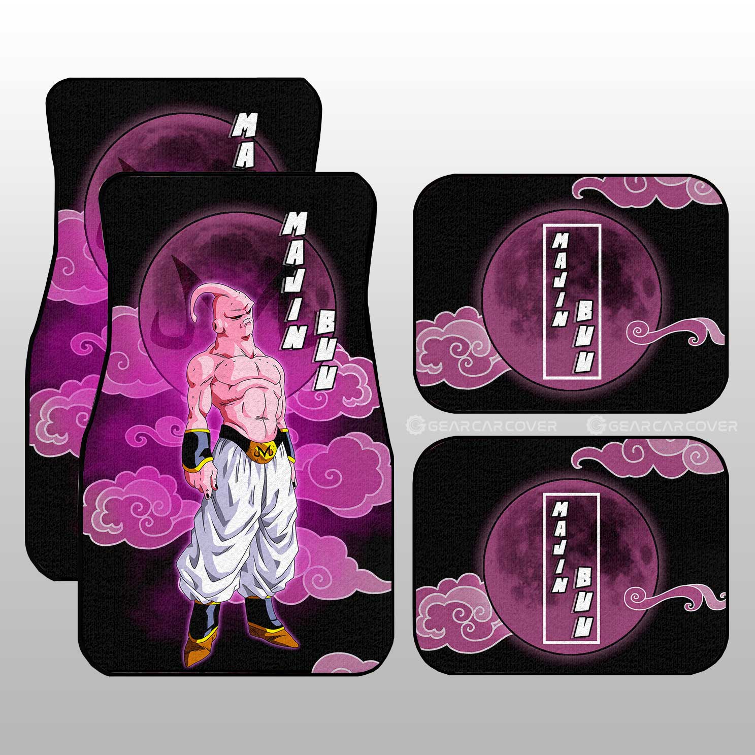Majin Buu Car Floor Mats Custom Dragon Ball Anime Car Interior Accessories - Gearcarcover - 1