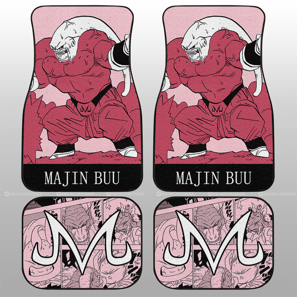 Majin Buu Car Floor Mats Custom Dragon Ball Anime Manga Color Style - Gearcarcover - 2