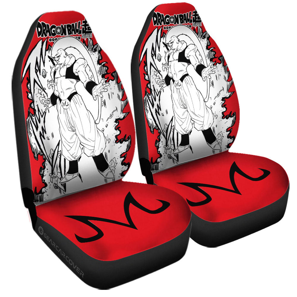 Majin Buu Car Seat Covers Custom Dragon Ball Anime Car Accessories Manga Style For Fans - Gearcarcover - 3