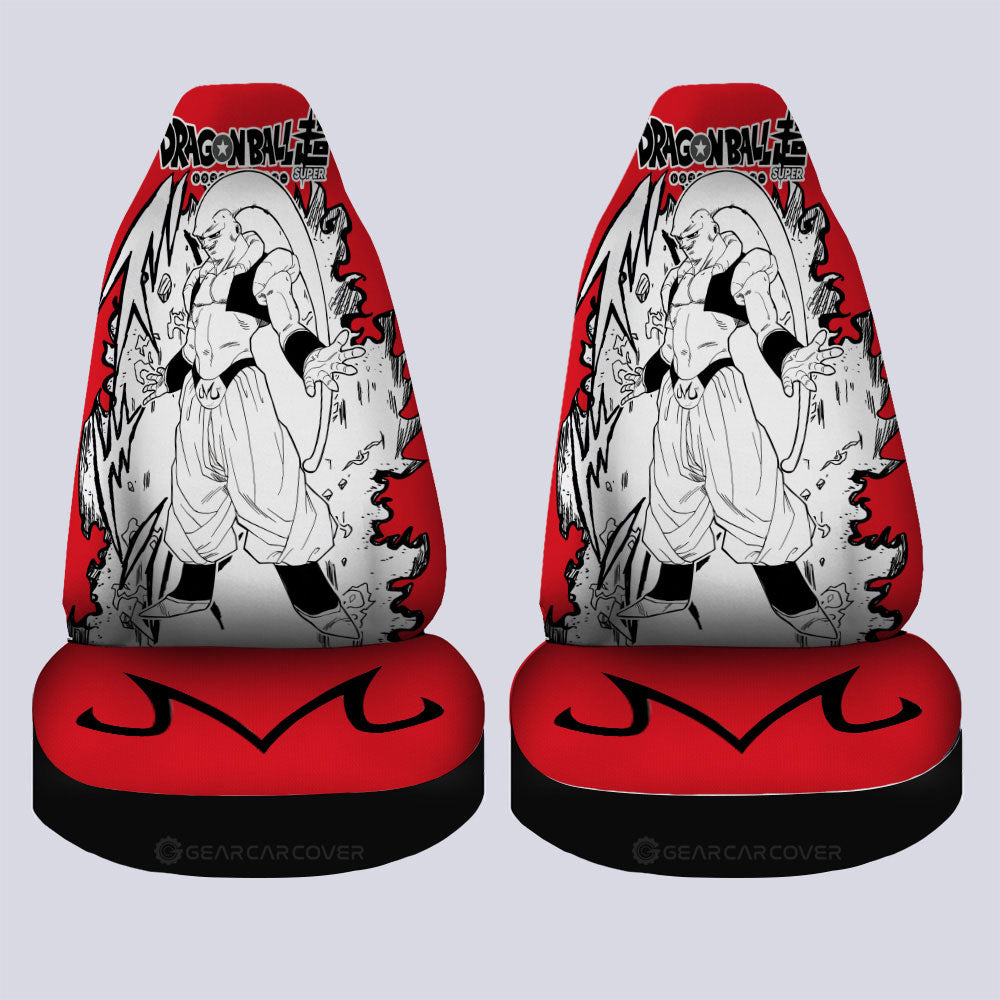 Majin Buu Car Seat Covers Custom Dragon Ball Anime Car Accessories Manga Style For Fans - Gearcarcover - 4