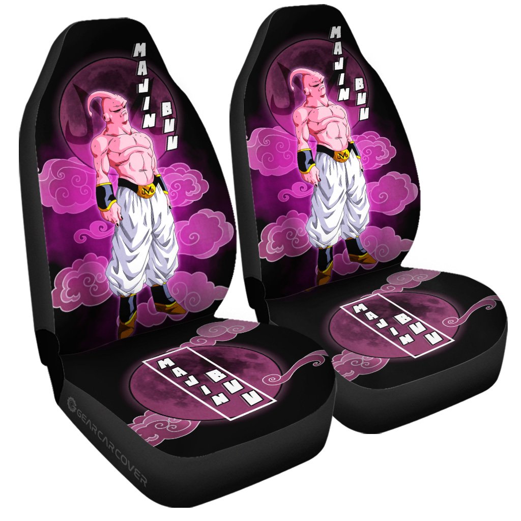 Majin Buu Car Seat Covers Custom Dragon Ball Anime Car Interior Accessories - Gearcarcover - 3