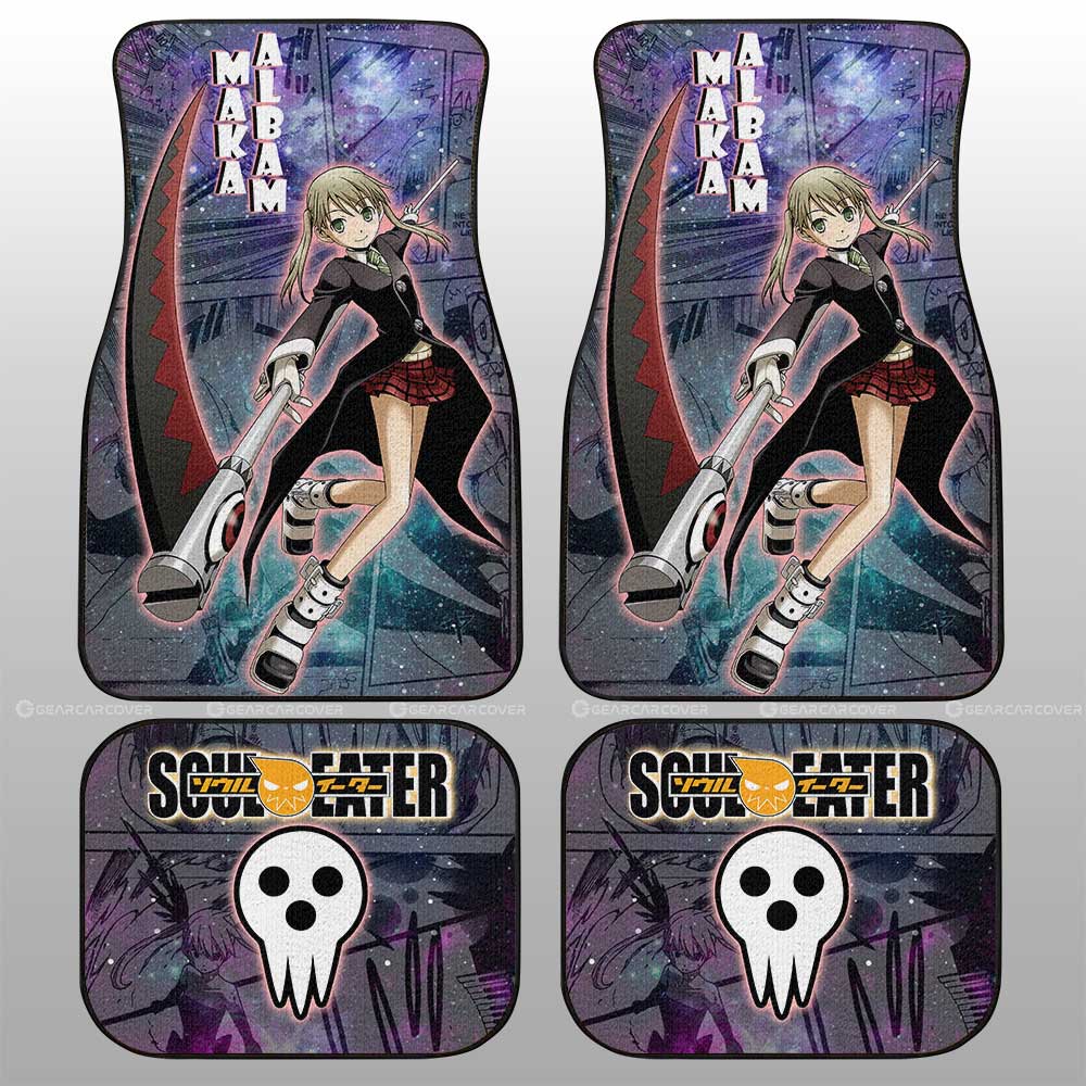 Maka Albarn Car Floor Mats Custom Soul Eater Anime Manga Galaxy Style - Gearcarcover - 2