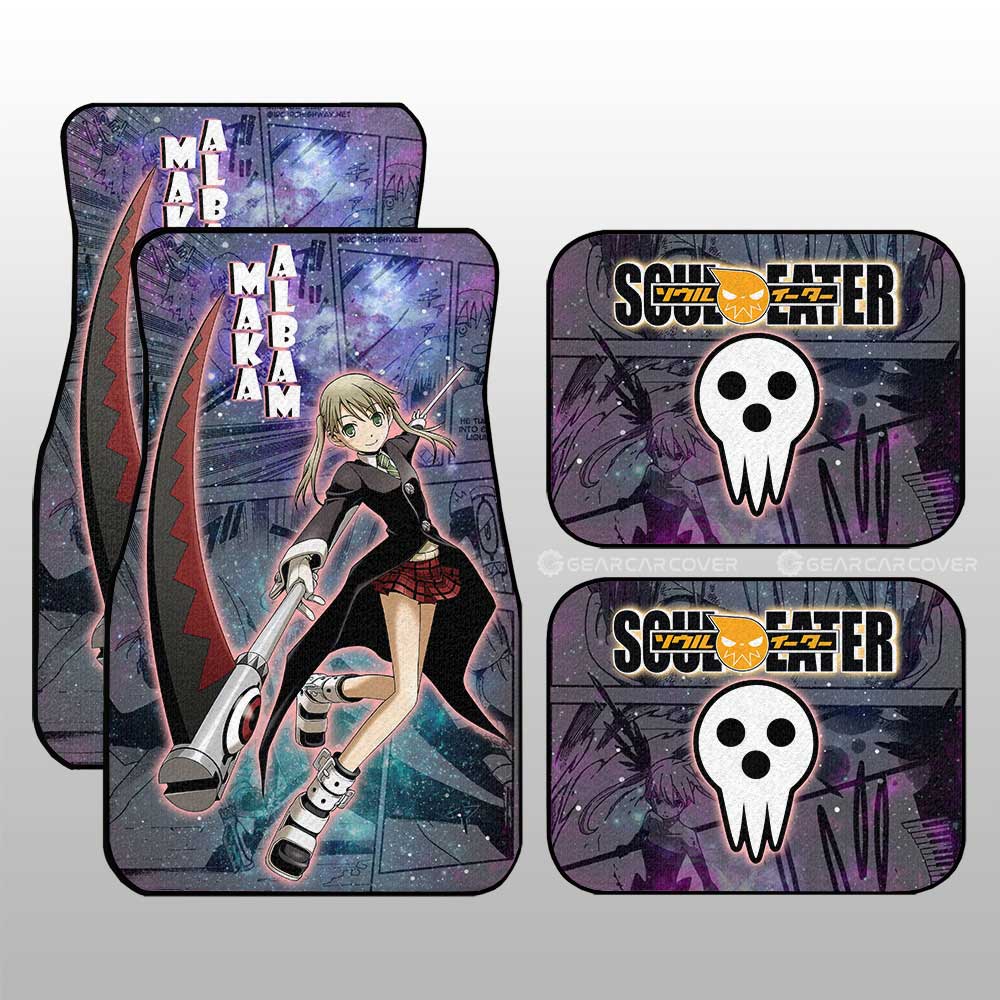 Maka Albarn Car Floor Mats Custom Soul Eater Anime Manga Galaxy Style - Gearcarcover - 1