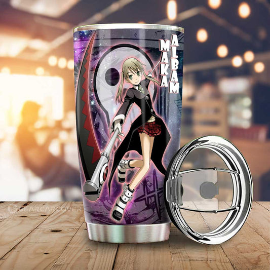 Maka Albarn Tumbler Cup Custom Soul Eater Anime Manga Galaxy Style - Gearcarcover - 1