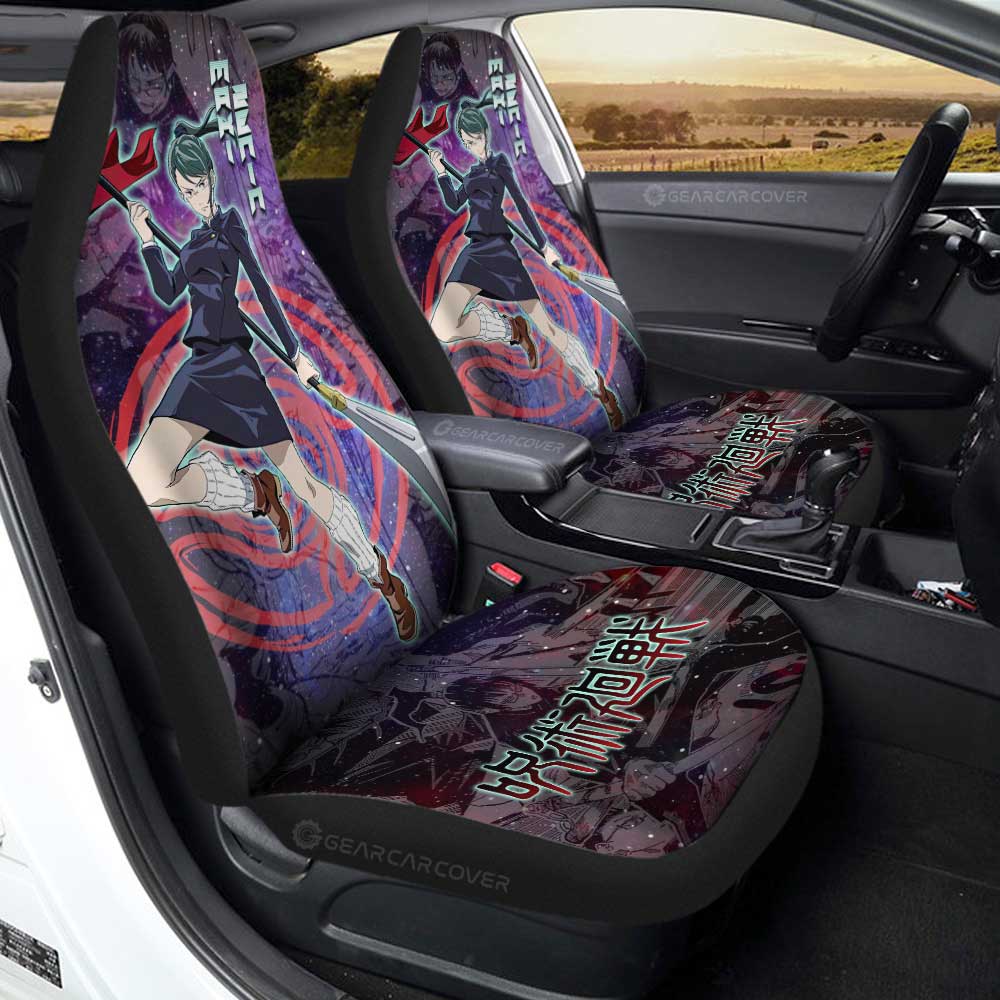 Maki Zenin Car Seat Covers Custom Jujutsu Kaisen Anime Galaxy Manga Style - Gearcarcover - 1