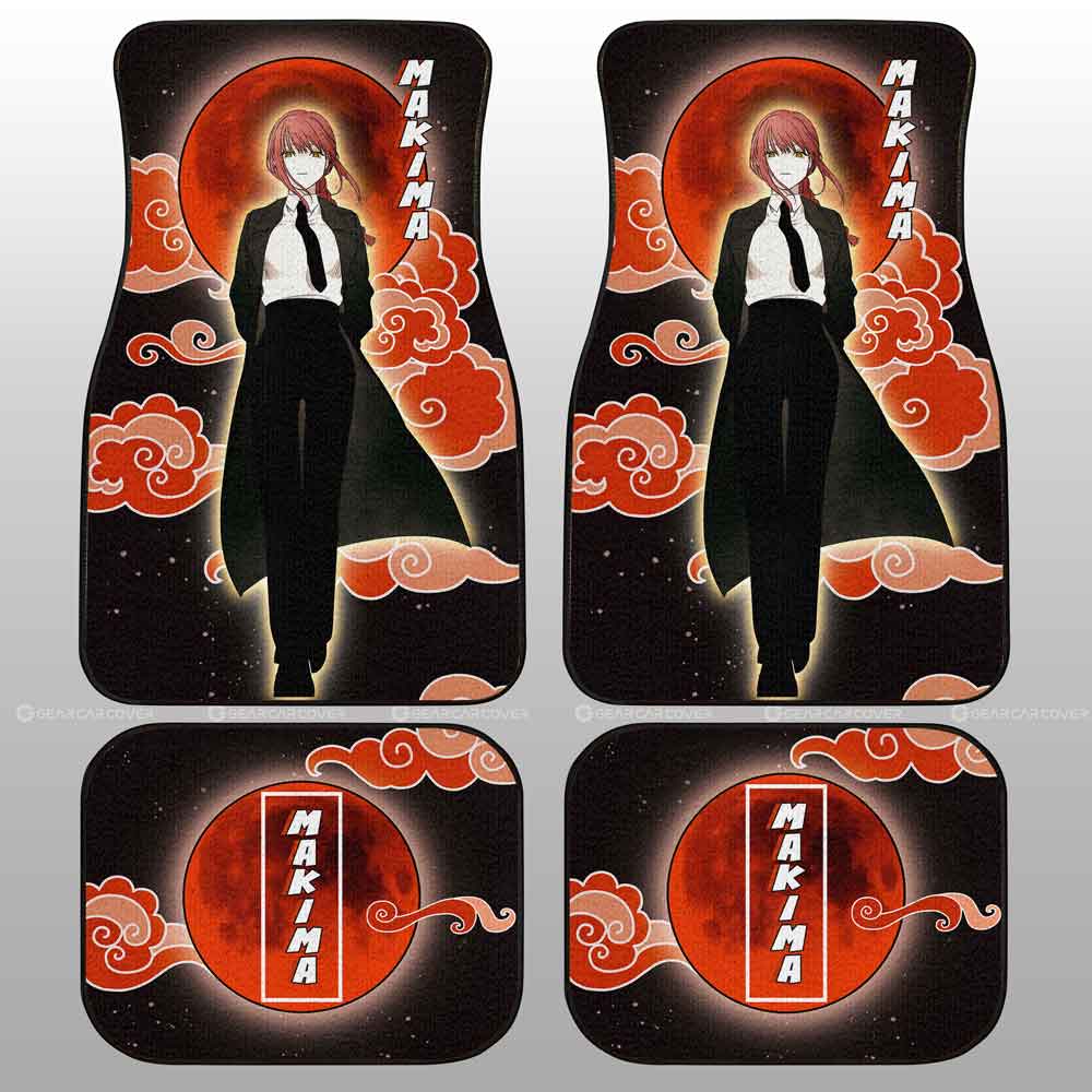 Makima Car Floor Mats Custom Chainsaw Man Anime - Gearcarcover - 2
