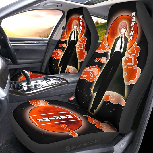 Makima Car Seat Covers Custom Chainsaw Man Anime - Gearcarcover - 2