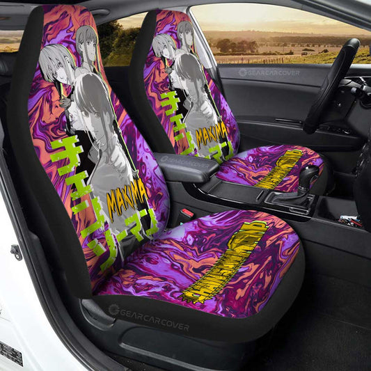 Makima Car Seat Covers Custom Chainsaw Man Anime - Gearcarcover - 1