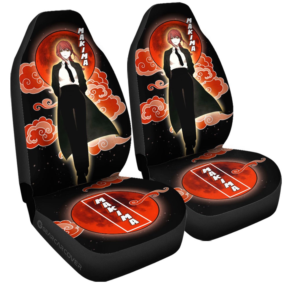 Makima Car Seat Covers Custom Chainsaw Man Anime - Gearcarcover - 3