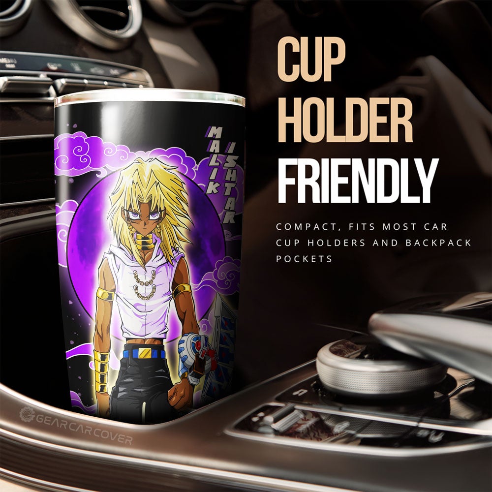 Malik Ishtar Tumbler Cup Custom Yu-Gi-Oh! Anime Car Accessories - Gearcarcover - 2