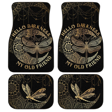 Mandala Dragonfly Car Floor Mats Hello Darkness Car Accessories - Gearcarcover - 1