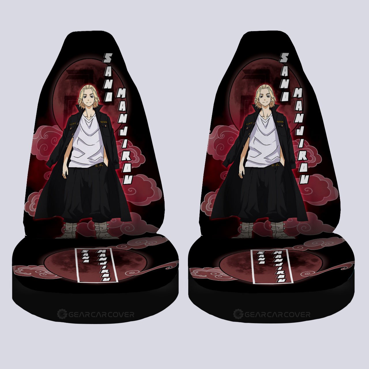 Manjiro Sano Car Seat Covers Custom Tokyo Revengers Anime Car Interior Accessories - Gearcarcover - 4