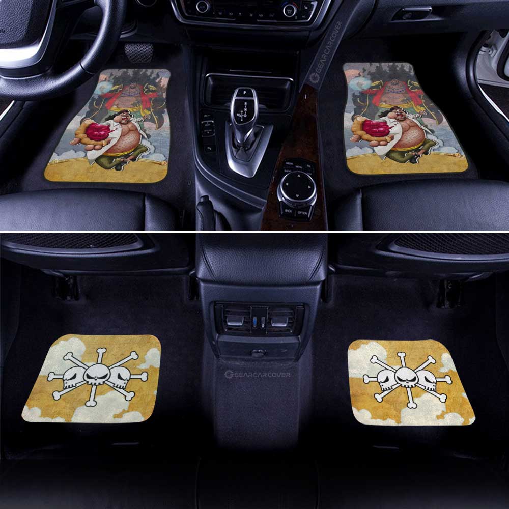 Marshall D. Teach Car Floor Mats Custom One Piece Map Car Accessories For Anime Fans - Gearcarcover - 3