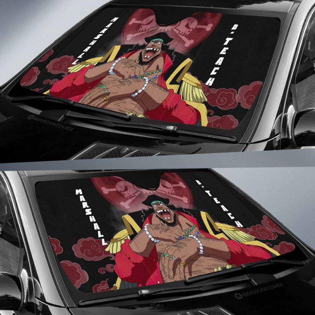 Marshall D. Teach Car Sunshade Custom One Piece Anime Car Accessories For Anime Fans - Gearcarcover - 2