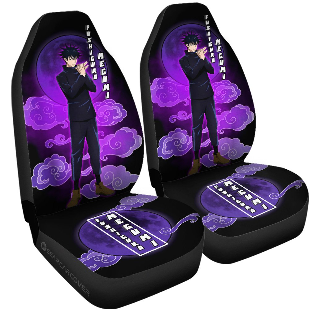 Megumi Fushiguro Car Seat Covers Custom Jujutsu Kaisen Anime Car Interior Accessories - Gearcarcover - 3