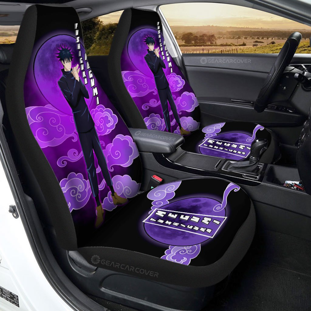 Megumi Fushiguro Car Seat Covers Custom Jujutsu Kaisen Anime Car Interior Accessories - Gearcarcover - 1