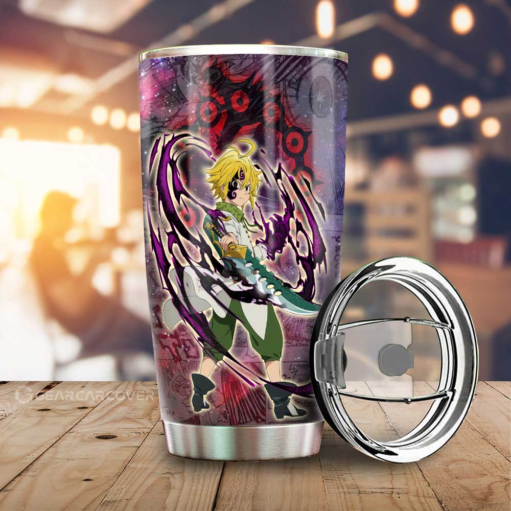 Meliodas Tumbler Cup Custom Seven Deadly Sins Anime Galaxy Manga Style - Gearcarcover - 1