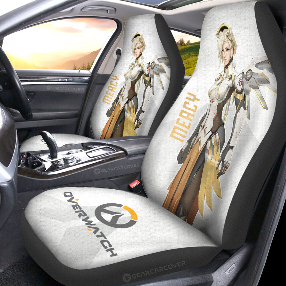 Mercy Car Seat Covers Custom Overwatch - Gearcarcover - 3