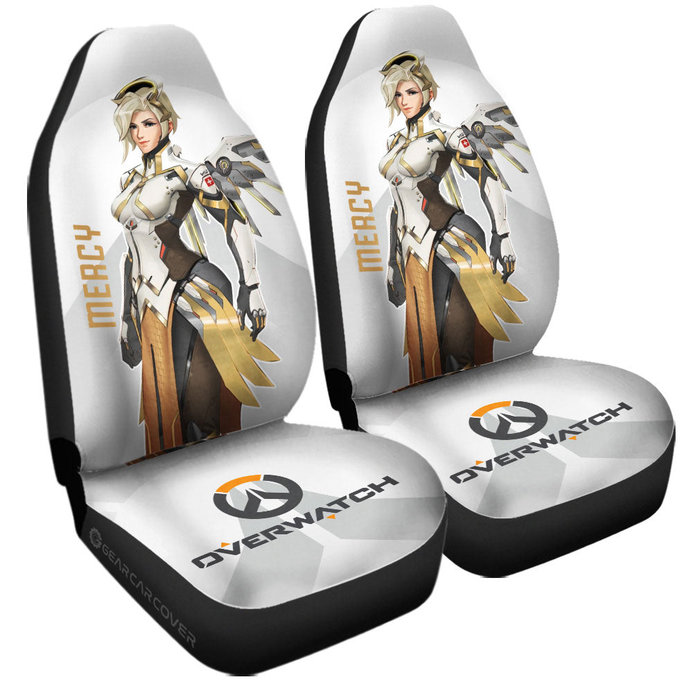 overwatch gear Mercy Car Seat Covers Custom Overwatch