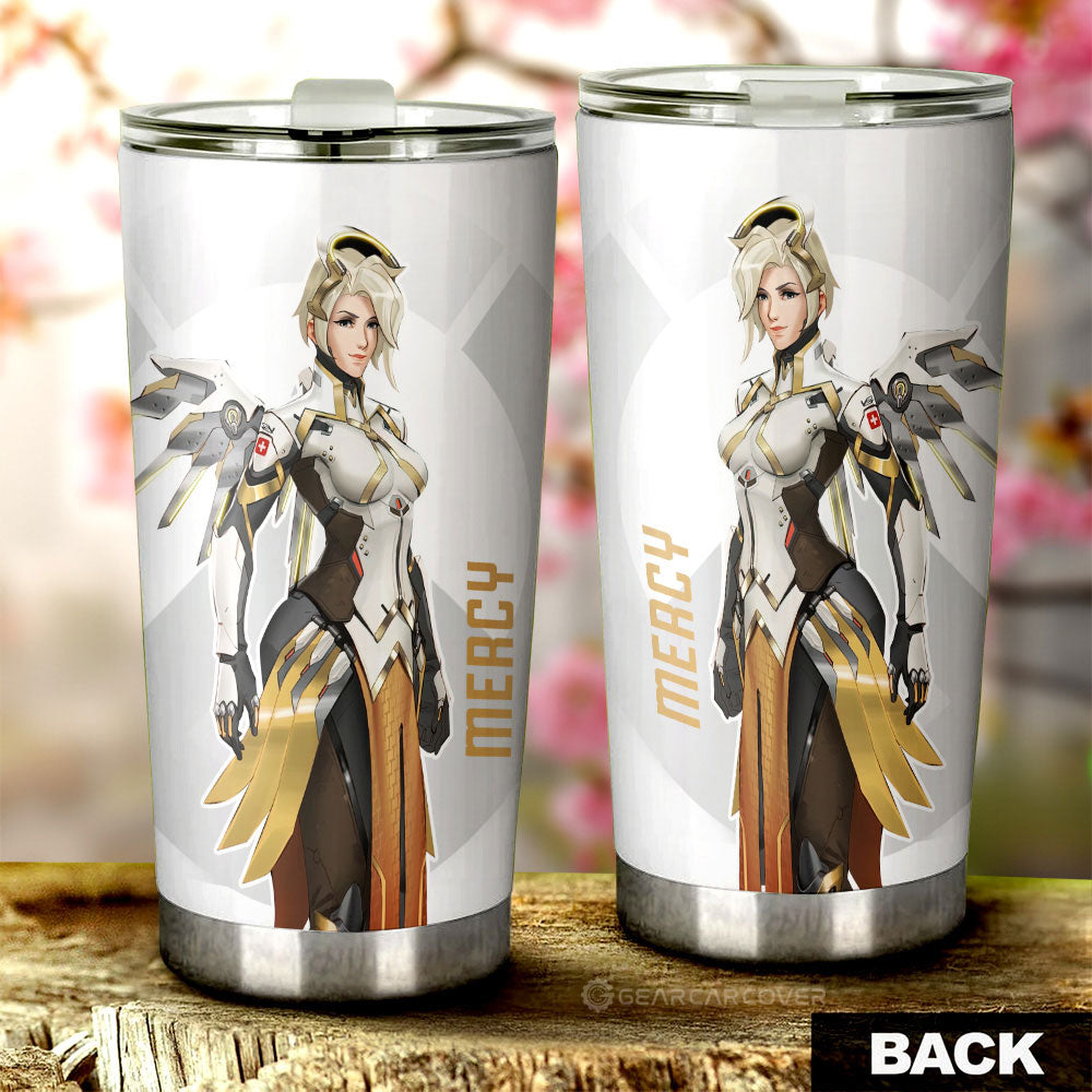 Mercy Tumbler Cup Custom Overwatch - Gearcarcover - 3