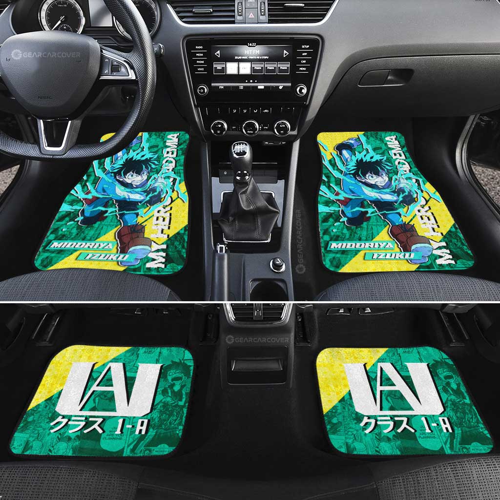 Midoriya Izuku Car Floor Mats Custom My Hero Academia Anime Car Accessories - Gearcarcover - 2