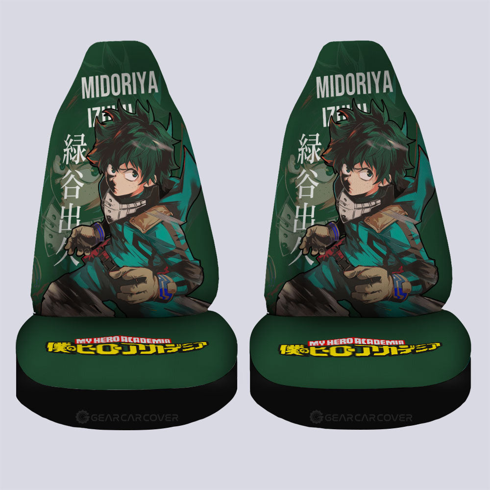 Midoriya Izuku Car Seat Covers Custom My Hero Academia Car Accessories For Anime Fans - Gearcarcover - 4