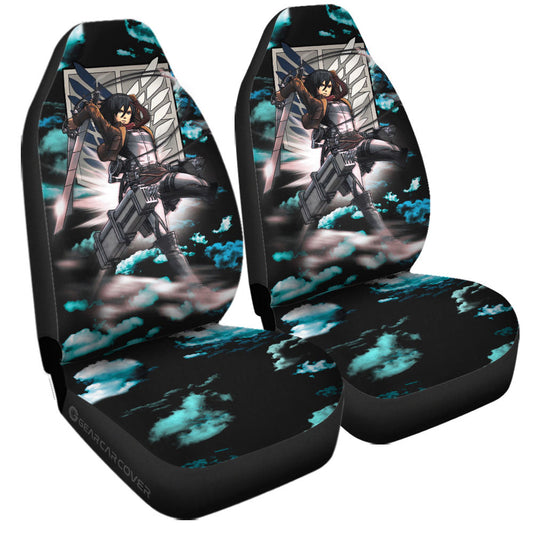 Mikasa Ackerman Car Seat Covers Custom Attack On Titan Anime Car Accessories - Gearcarcover - 1