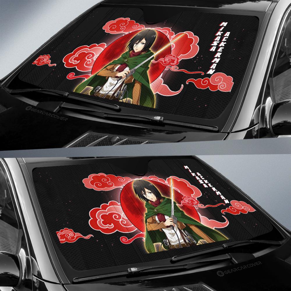 Mikasa Ackerman Car Sunshade Custom Attack On Titan Anime - Gearcarcover - 2
