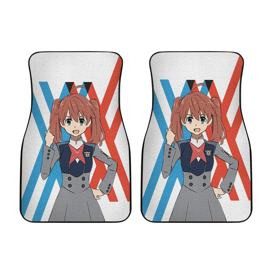 Miku Code 390 Car Floor Mats Custom Darling In The Franxx Anime Car Accessories - Gearcarcover - 2