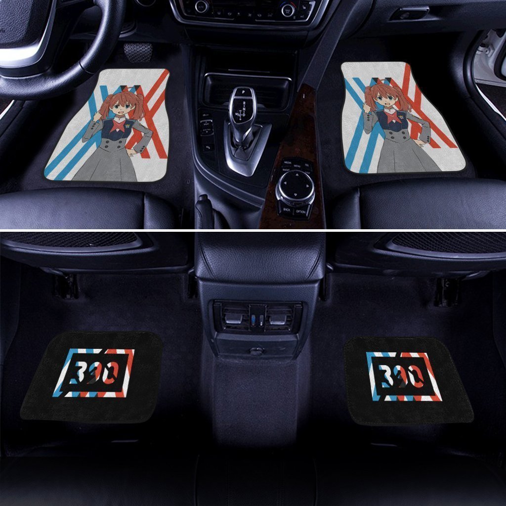Miku Code 390 Car Floor Mats Custom Darling In The Franxx Anime Car Accessories - Gearcarcover - 4