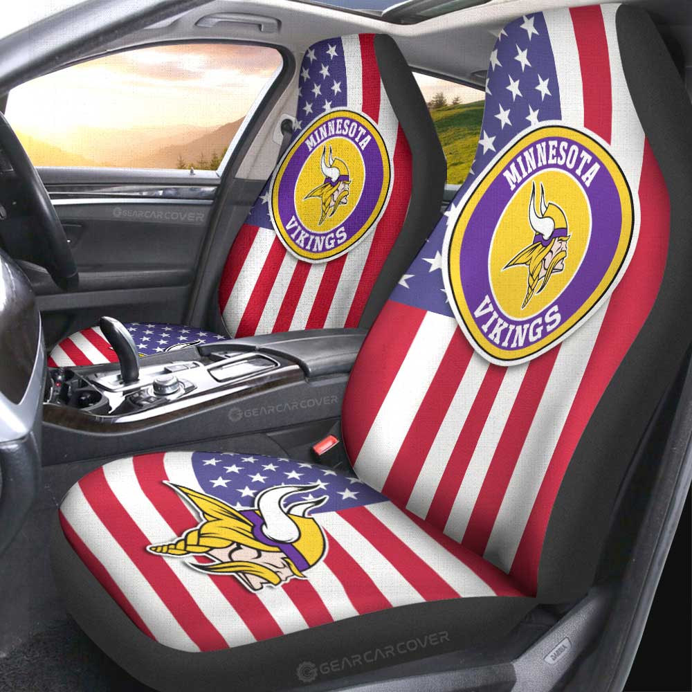 Minnesota Vikings Car Seat Covers Custom Car Decor Accessories - Gearcarcover - 2