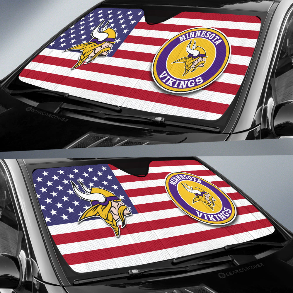 Minnesota Vikings Car Sunshade Custom Car Decor Accessories - Gearcarcover - 2