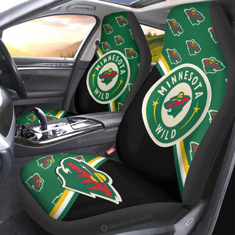 Minnesota Wild Car Seat Covers Custom Car Accessories For Fans - Gearcarcover - 2