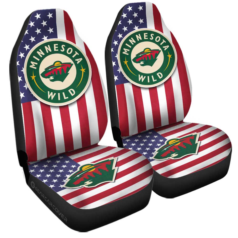 Minnesota Wild Car Seat Covers Custom Car Decor Accessories - Gearcarcover - 3